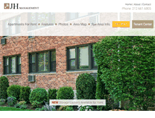 Tablet Screenshot of jhmanage.com